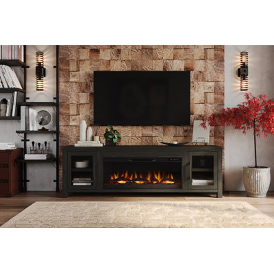 Cloyne 86 inch Electric Fireplace TV Console for TVs up to 95 inches