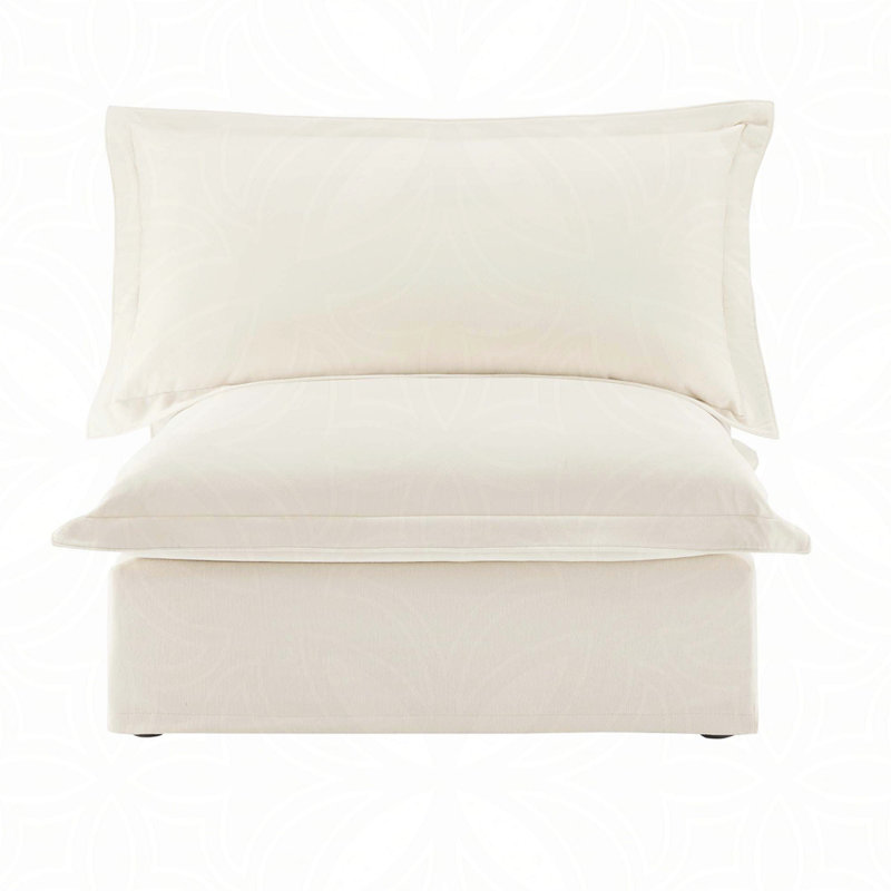 Koala Armless Sofa, Cream