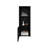 43" Tall One-Door Wall Cabinet  With Two Open Shelves, Medicine Cabinet-846390703