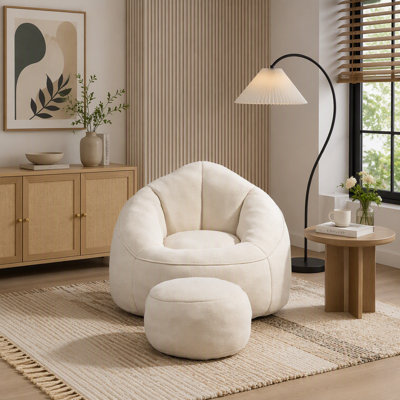 Fauteuil à billes avec repose-pieds