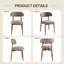 Chaise d'appoint rembourrée en bois massif-582501489