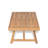 Patio Acacia Wood Chat Set, Club Chair + Coffee Table With Water-Resistant Cushion, Teak + Beige