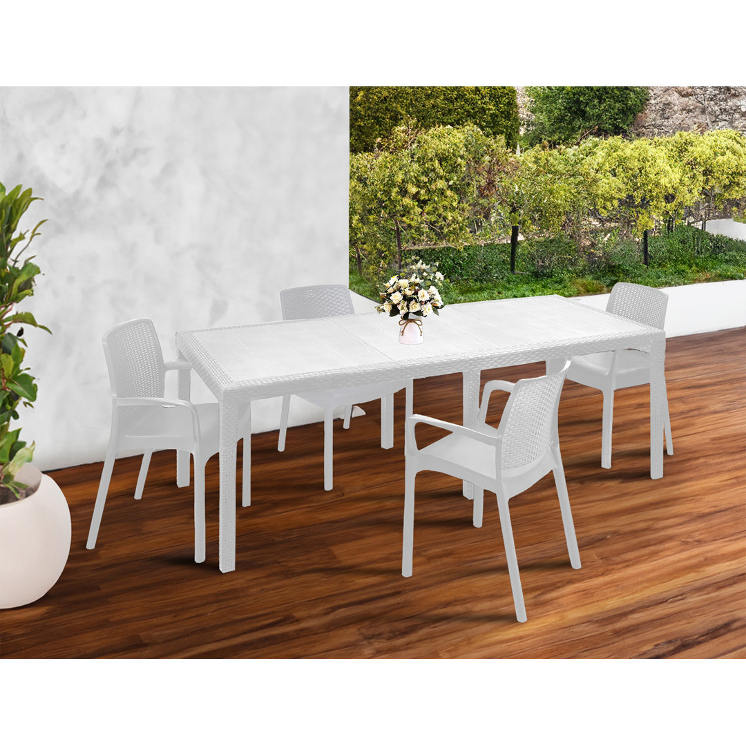 10-Sitzer Lounge-Set Amaijah aus Polyrattan