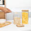 Ensemble de 4 pots de rangement en verre étanches 41Oz