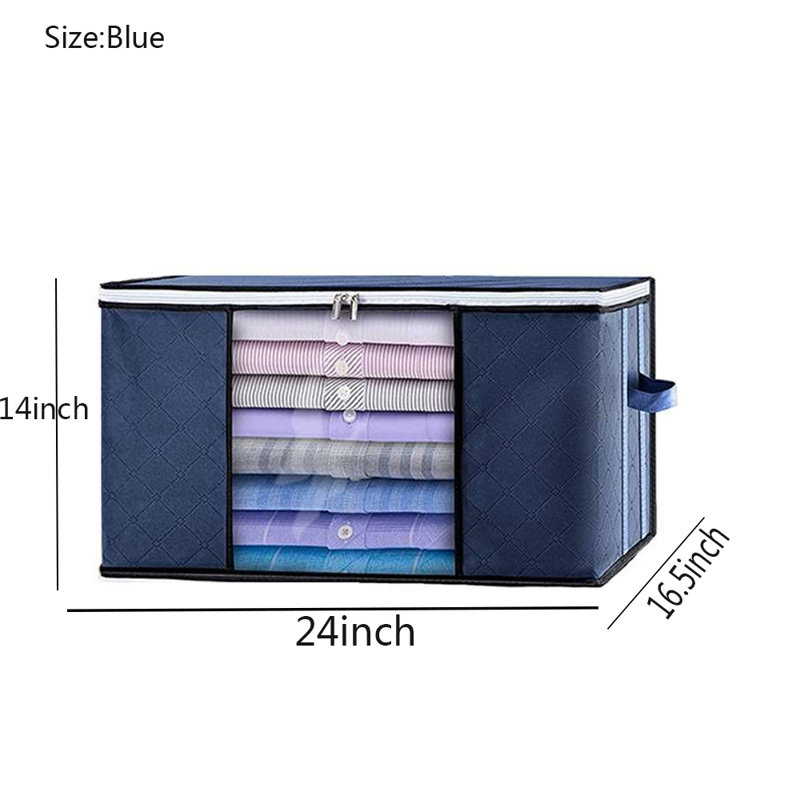 Fabric Storage Bag Set, Blue