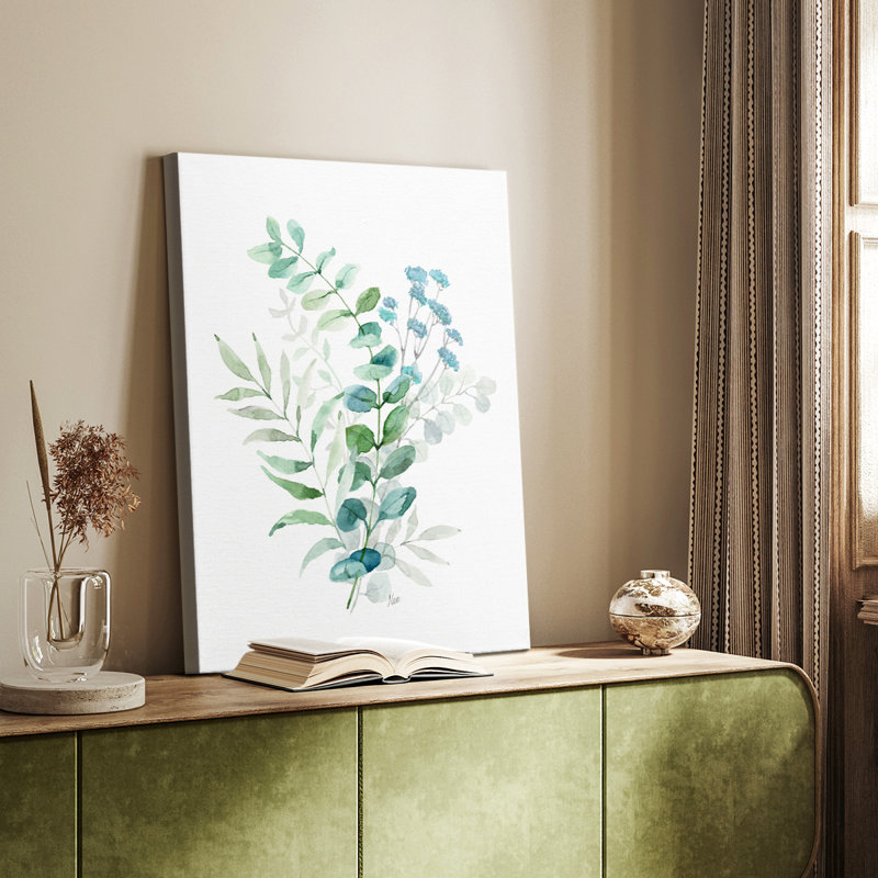 Eucalyptus bleu brume bleue - galerie Cavas sur mesure, H 27 po x l 18 po