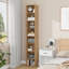 Bibliothèque Gracyn H 72 "moderne en bois à 8 niveaux avec tablettes réglables, rangement standard-1253972748-1274851731
