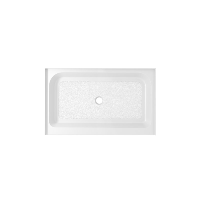 Glossy White 48x32 Acrylic Single Threshold Shower Base