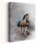 Cheval sauvage galop cheval contemporain, reproduction d'art mural-129707806