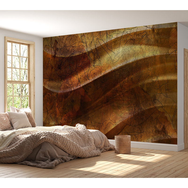 Murale pelez et collez - Or liquide, L 100 po x l 135 po