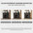 43.31"Retro Black Fireplace Mantel