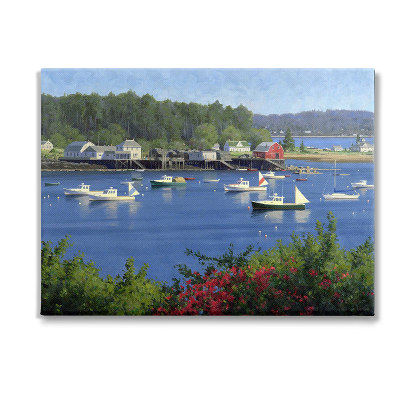 «Summer Harbor Inlet» par Jimmy Dyer, H 30 po x l 40 po x P 1,5 po
