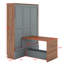 Lit escamotable avec bureau pliable intégré-1347143250