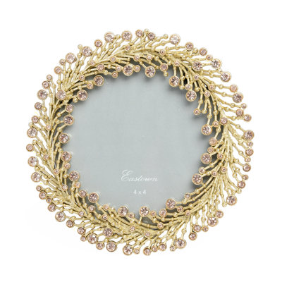 Gold Crystals Picture Frame