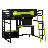 Wood Loft Bed With Desk-1401932521