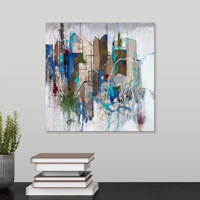 « stomping ground oreillers », peinture sur toile