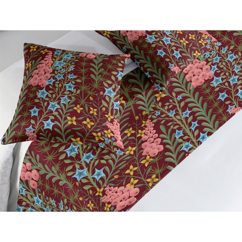 Ensemble de chemin de lit Ambesonne Floral Design Boho, Grand lit