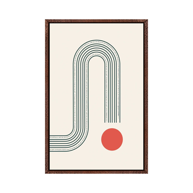 Minimalistic Abstract IV by Show Me Mars - Gallery-Wrapped Canvas Giclée on Canvas, Classic Wood Floater Framed