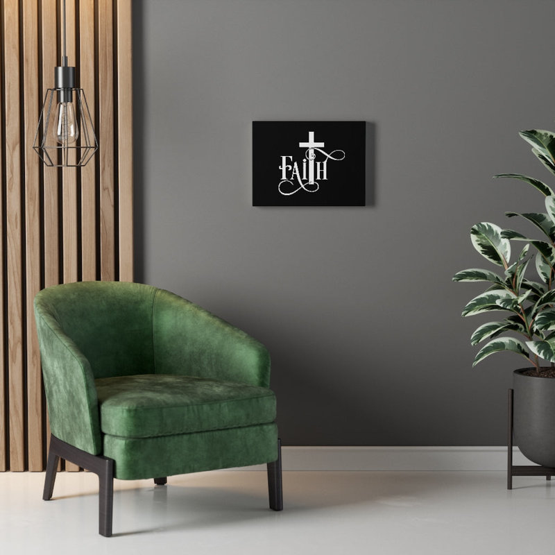 Faith Cross - Wrapped Canvas Print, 30cm H x 41cm W