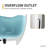 Fiume 66.875'' x 33.375'' Soaking Stone Bathtub