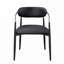 Ensemble de chaises de salle à manger rembourrées en similicuir avec accoudoirs, 4 pieds