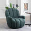 Fauteuil pivotant capitonné Broderic Petal-1875941641
