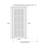 Pocket Door 18 x 84 inches with Opaque Glass Sete 6900 White Silk Kit Rail Hardware MDF Interior Bedroom Modern Doors-58145122