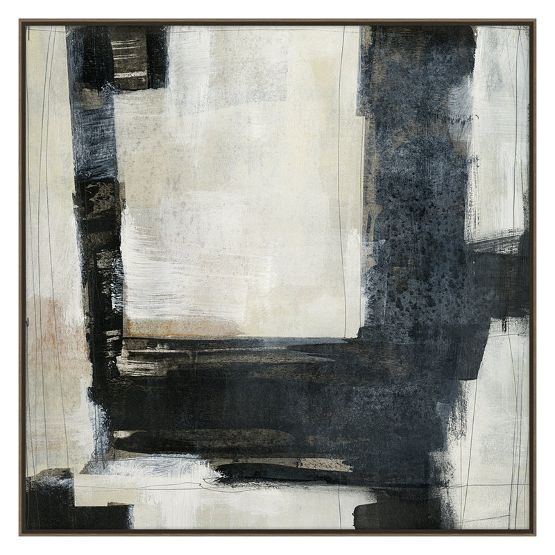 Meditations 4 Print by Maeve Harris, 36" H x 36" W x 2" D, Walnut