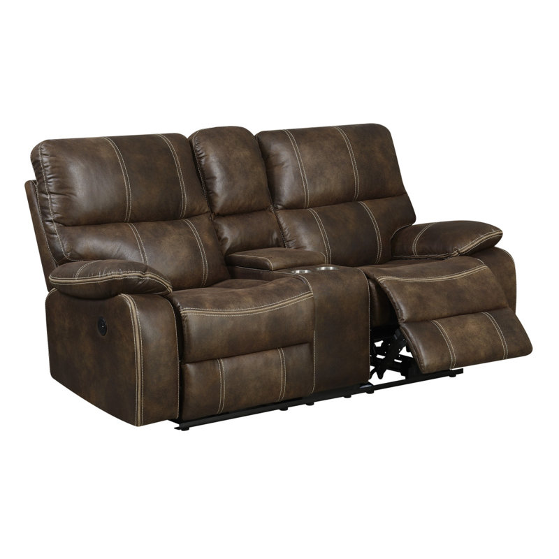 Causeuse inclinable moderne Modern Bay Hooper, Brun