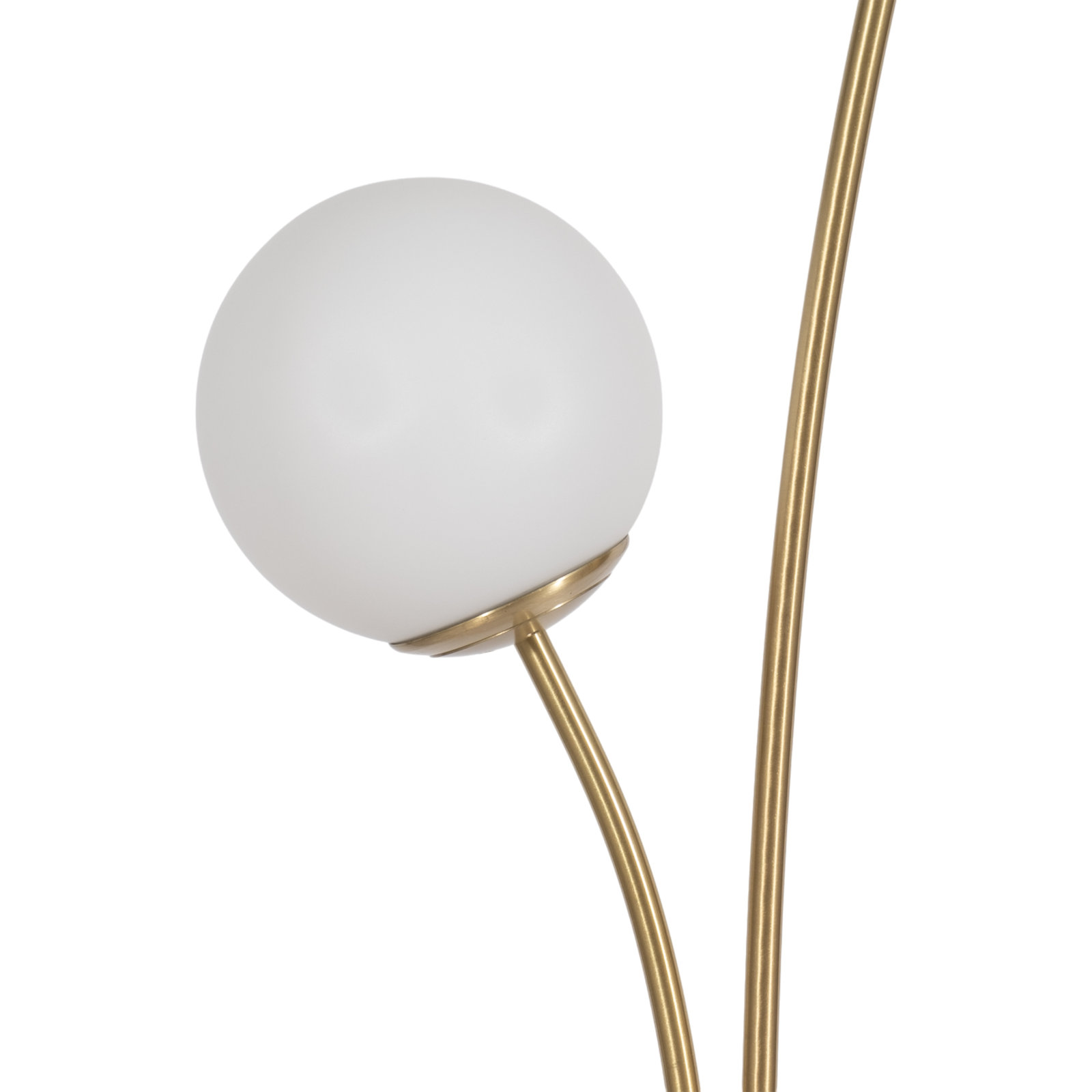 Modern Glam Set Of 2 Metal Double Globe Table & Floor Lamp, Gold, - 15" x 11" x 64"