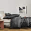 Kanheya Microfiber 250 TC Reversible Stripe Duvet Cover Set with Pillowcases-1245467868-1245467842