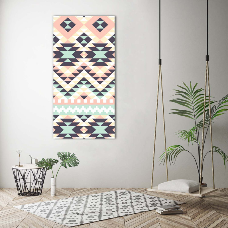 Ethnic Background - Wrapped Canvas Print, 140cm H x 70cm W