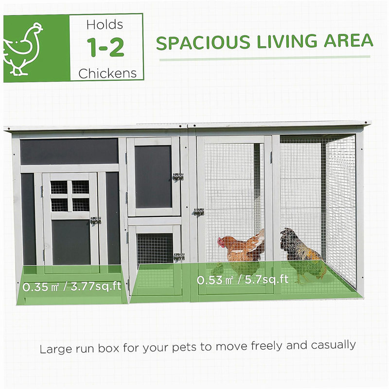 Toit de 63 po pour enclos en bois pour animal de compagnie