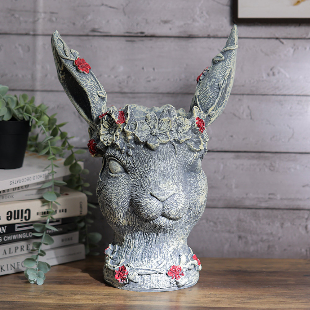 The Seasonal Aisle Wolfsburg Rabbit Statue | Wayfair.co.uk