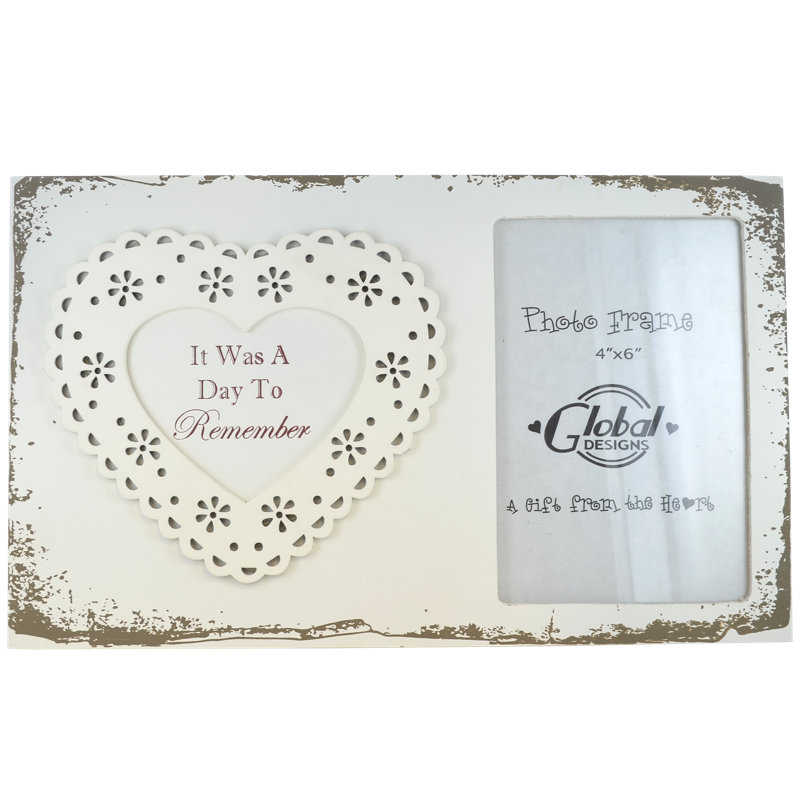 Cream Solid + Manufactured Wood Picture Frame
