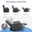 Fauteuil inclinable, canapé pivotant simple pivotant à 360 degrés, équipé d'un coussin et d'un dossier moelleux, fauteuil confortable, convient au fauteuil de salon