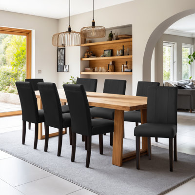 Modern Faux Leather Waterproof Upholstered Dining Chair