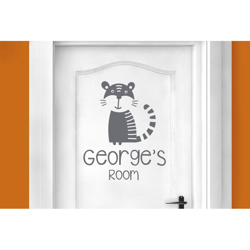 Animals Wall Decal, Grey