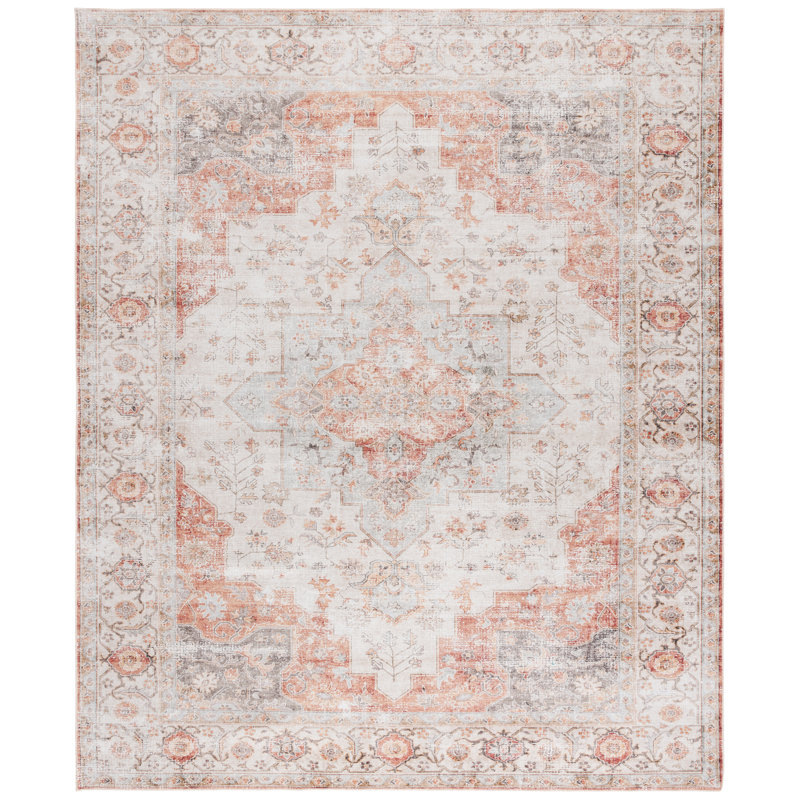 Tapis oriental performance lavable à la machine Shealin, Rectangle 8 pi x 10 pi