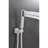 Shower System,Waterfall Rainfall Shower Head With Handheld, Shower Faucet Set For Bathroom Wall Mounted