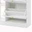 2 armoires à chaussures avec 4 tiroirs rabattables - blanc, rangement moderne pour les tiroirs de couloir d'entrée, blanc, écoénergétique, fabrication stable