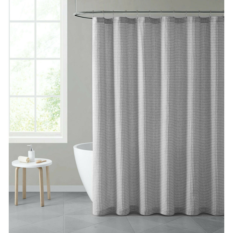 Rideau de douche simple Hruni, Gris