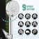 Filtered Shower Head With Handheld, High Pressure 9 Spray Mode Chrome Showerhead With Filters,Detachable Shower Head,Water Softener Filters Beads For Hard Water -Remove Chlorine