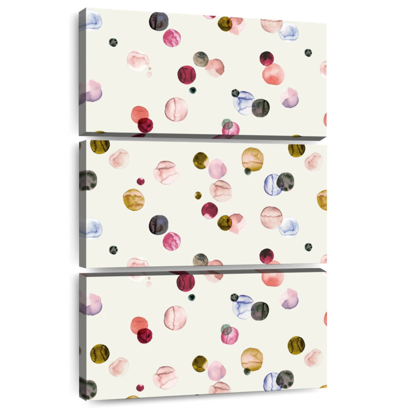 Avery Watercolor Dots Multicolored, 32" H x 20" W