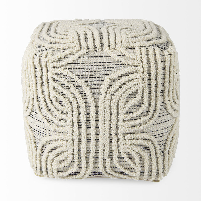 Glascock Upholstered Pouf