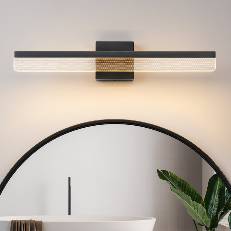 24'' Dimmable LED Vanity Light, Black