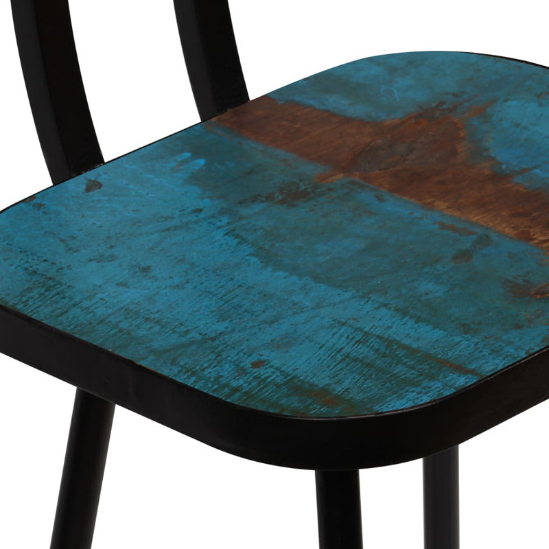 Maurice 74cm Bar Stool, Black/Skyblue