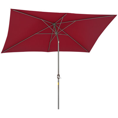 Parasol de marché rectangulaire 6,5 pi x 9,5 pi Heffner