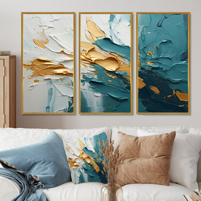 Lailah - Coastal Waves Wall Art Set