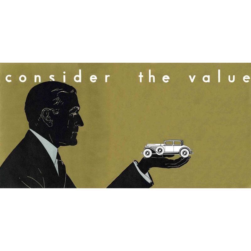 Consider The Value - Wrapped Canvas Print, 76cm H x 152cm W